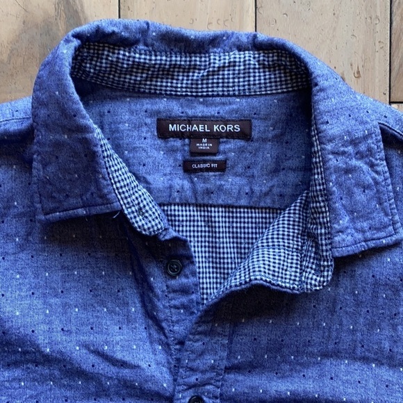 Michael Kors Men's Button Down Classic Fit Shirt Size Medium - Picture 2 of 13